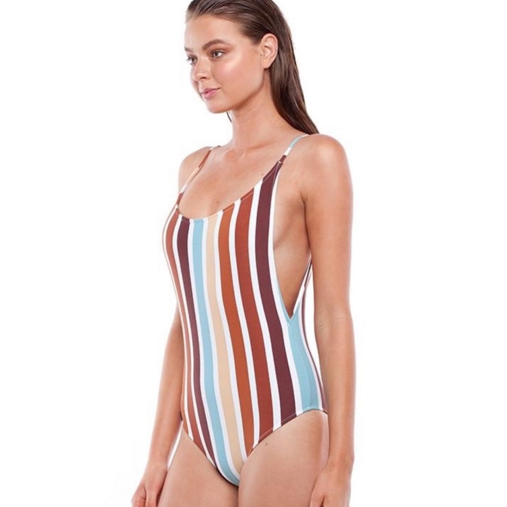 Rhythm Zimbabwe Striped One-Piece Swimsuit